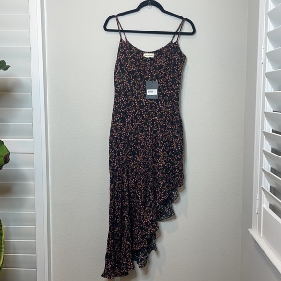 NWT NICHOLAS Blocked Slip Dress Persimmon Multi - Picture 8 of 12